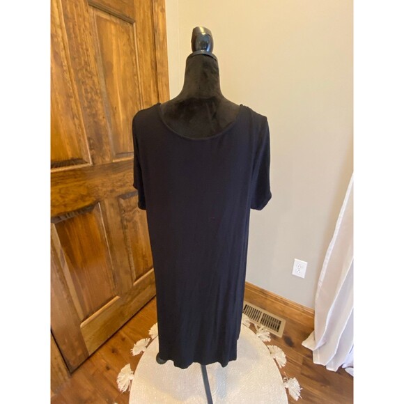 Intro Dress Plus Size ? 2X Womens Top Black Short Sleeved  Casual Versatile - Picture 7 of 10